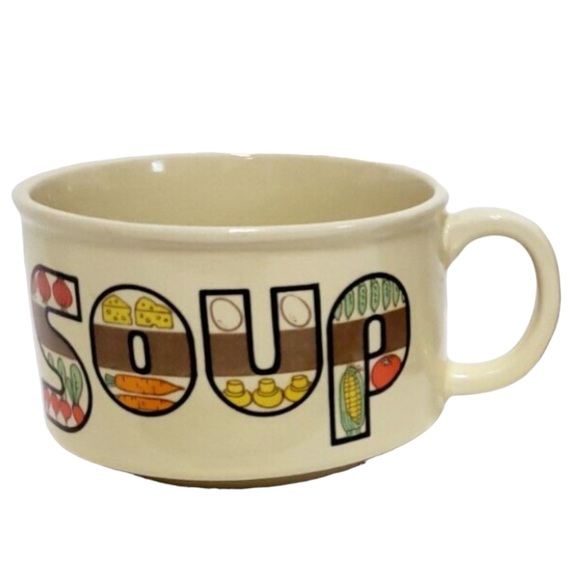 Vintage Other - VTG Vegetable Soup Mug made by Fred Roberts of San Francisco, in Japan